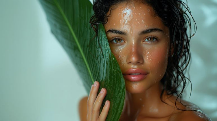 "Girl using natural no 624 products